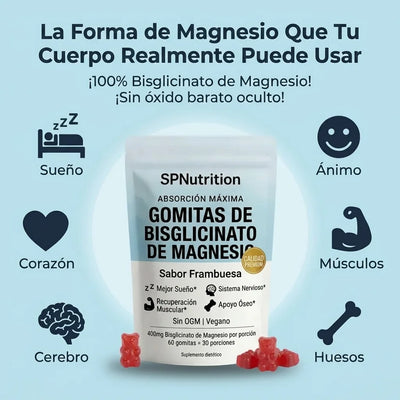 Gominolas de bisglicinato de magnesio de SPNutrition
