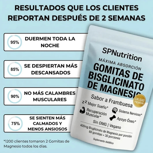 Gominolas de bisglicinato de magnesio de SPNutrition
