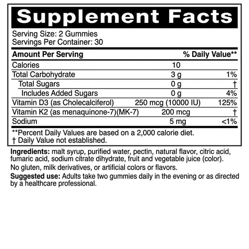 FREE SPNutrition D3 + K2 Gummies